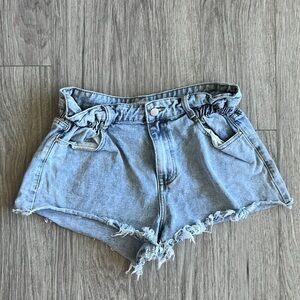 Redial Paper Bag Style Jean Shorts Size Euro 40